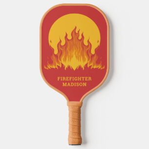 Custom text Firefighter Pickleball Paddle