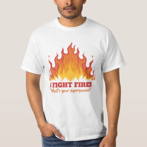 Custom text FIREFIGHTER shirts