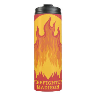 Custom text Firefighter tumbler