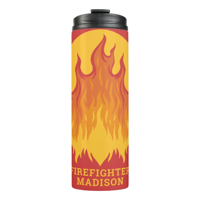 Custom text Firefighter tumbler (Front)