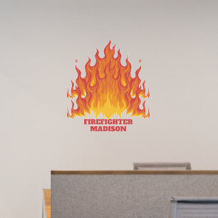 Custom text Firefighter Wall Decal