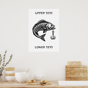 Custom Text Fish Poster