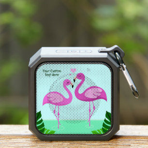 Custom Text Flamingo Love Bluetooth Speaker