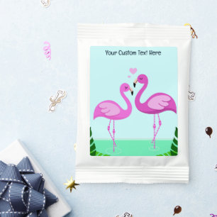 Custom Text Flamingo Love Margarita Drink Mix