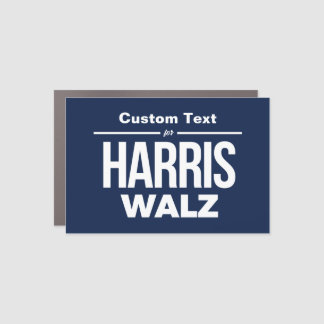 Custom Text for Harris Walz Car Magnet