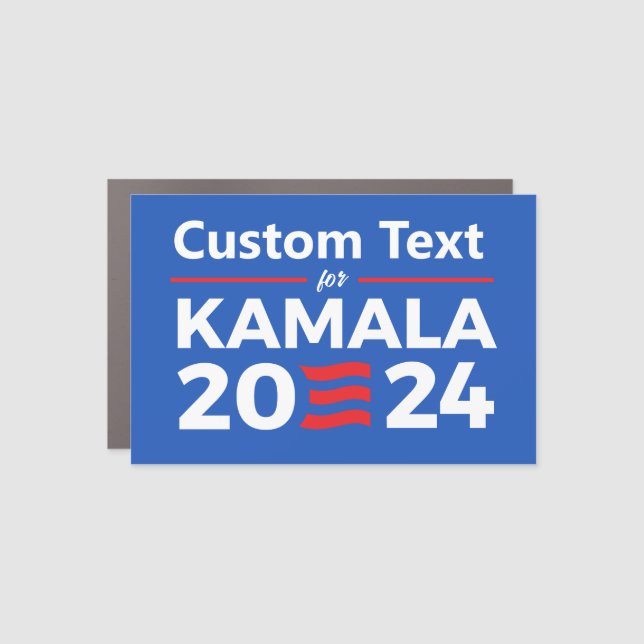 Custom Text for Kamala 2024 Car Magnet (Front)