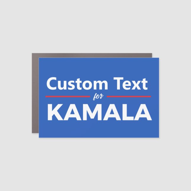 Custom Text for Kamala 2024 Car Magnet (Front)