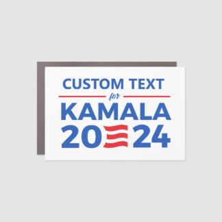 Custom Text for Kamala 2024 Car Magnet