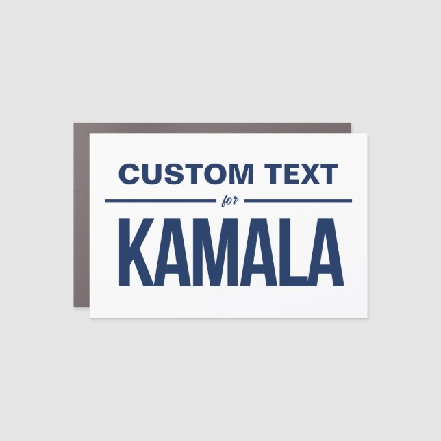 Custom Text for Kamala Car Magnet (Front)