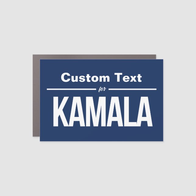 Custom Text for Kamala Car Magnet (Front)