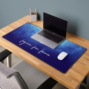 Custom Text Forgiven Cool Modern Christian Desk Mat