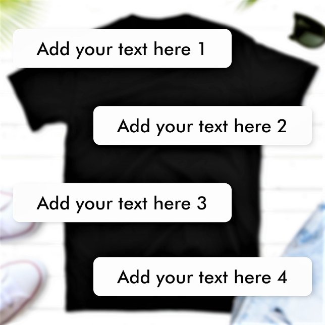 Custom Text Four Different Options Fabric Clothing Labels (Creator Uploaded)