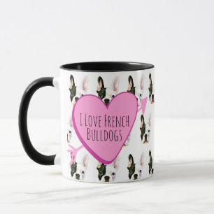 Custom Text French Bulldog Coffee Mug