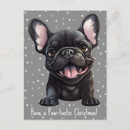 Custom text Frenchie puppy Birthday Postcard