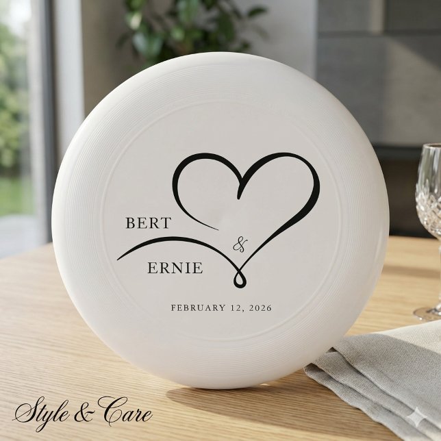 Custom Text Frisbee Wedding Favor Fun Outdoor Game (Custom Text Frisbee Wedding Favor Fun Outdoor Game)