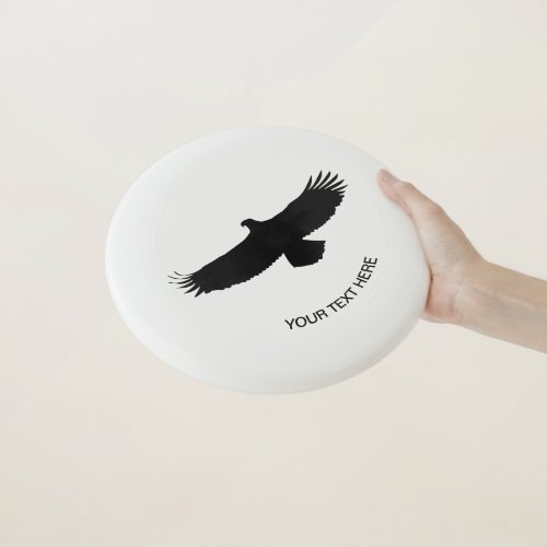 Custom Text Frisbee with Eagle Flying _ Attack