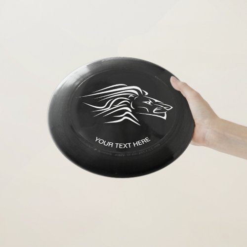 Custom Text Frisbee with Rinning Lion Art