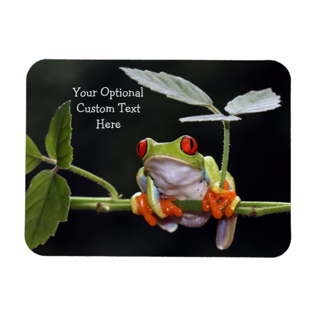 Custom Text Frog Magnet (Horizontal)