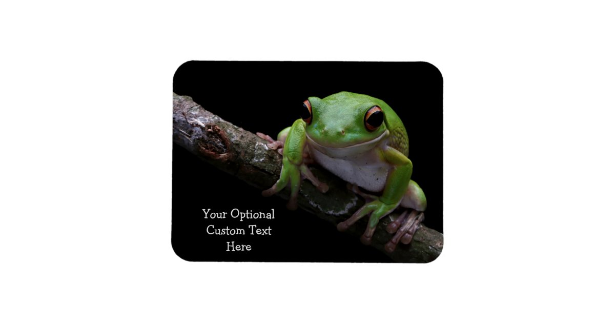 Custom Text Frog Magnet | Zazzle