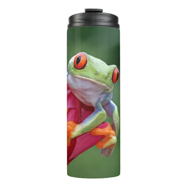 Custom Text Frog Thermal Tumbler (Front)