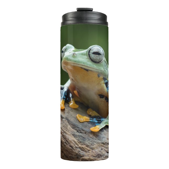 Custom Text Frog Thermal Tumbler (Front)