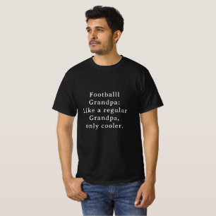 Custom Text Funny Grandpa Football T-Shirt