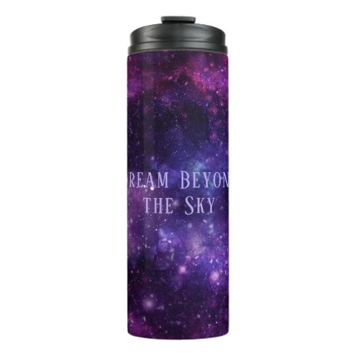 Custom Text Galaxy Design Thermal Tumbler