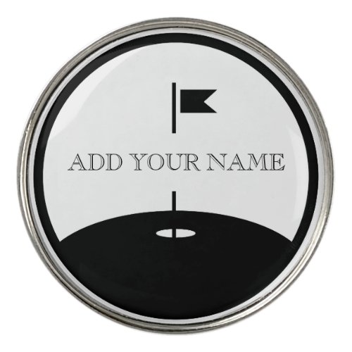 Custom Text Golf Ball Marker