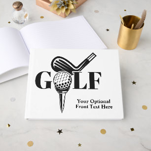 Custom Text Golf Guest Book