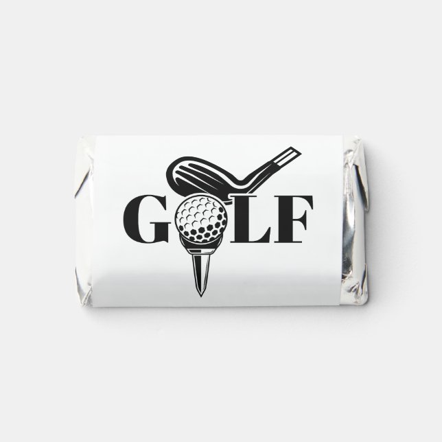 Custom Text Golf Hershey's Miniatures (Front)