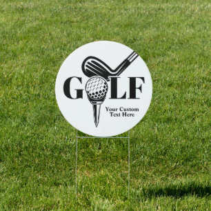 Custom Text Golf Sign