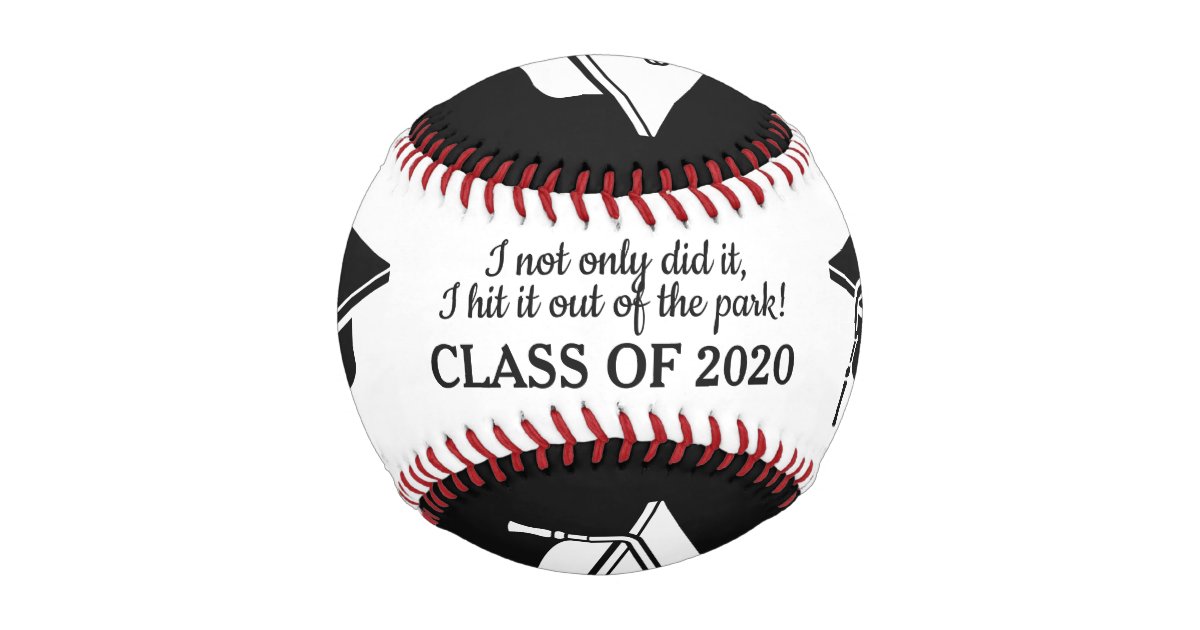 Custom text Graduation baseball | Zazzle
