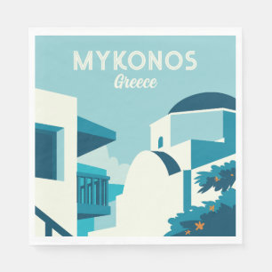 Custom Text Greece Napkins