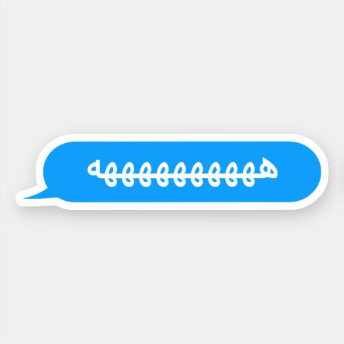 Custom Text Haha Funny Arabic Text Bubble Sticker