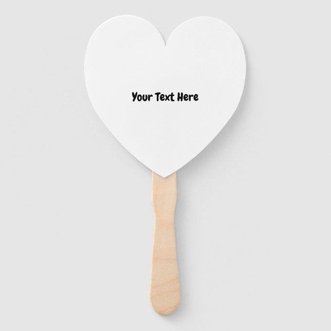 Custom Text  Hand Fan (Front)