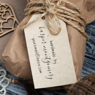 Custom Text Handmade By + Your Name Self-inking Stamp