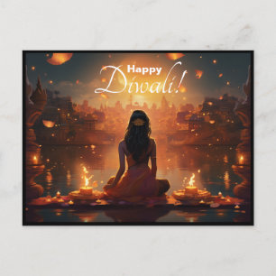 Custom text 🤩 Happy Diwali  Postcard