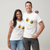 Custom Text Happy Love Bees