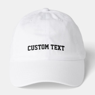 Custom Text Hat