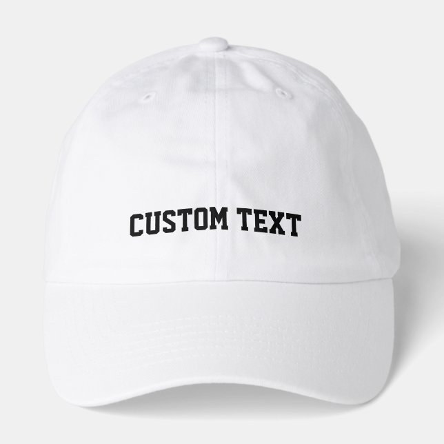 Custom Text Hat (Front)