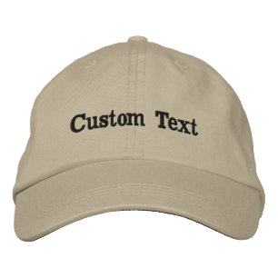 Custom Text Hat Personalized Name Cap Embroidered 