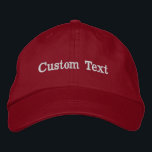 Custom Text Hat Personalized Name Cap Embroidered<br><div class="desc">Custom Text Hat | Personalized Name Cap | Embroidered Baseball Hat Make it personal with our Custom Text Hat – the perfect way to showcase your style, name, or favorite saying on a high-quality baseball cap. ✅ Choose your hat style & color ✅ Pick thread color & font style ✅...</div>