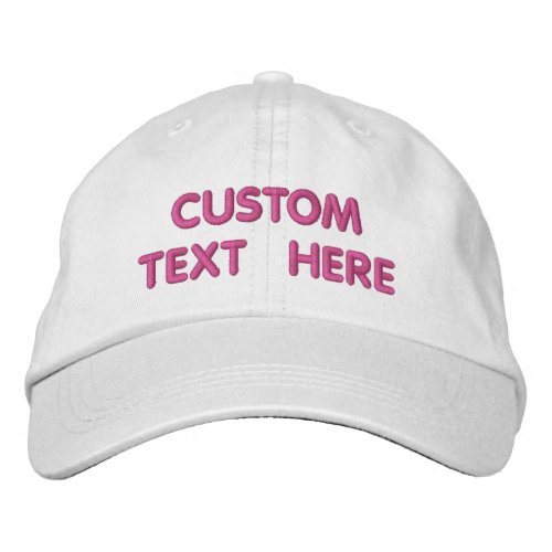 Custom Text Hat Your Embroidered Baseball Cap