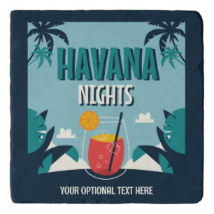 Custom Text "Havana Nights" Trivet