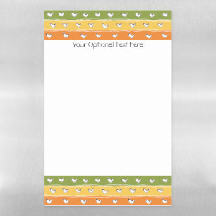 Custom text Heart Doodles Magnetic Dry Erase Sheet