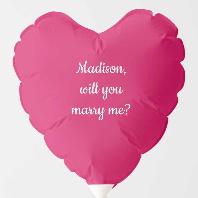 Custom text Heart-Shaped balloon (Front)
