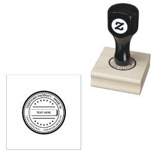 Custom Text Here 100% Original Made In Jet Black  Rubber Stamp