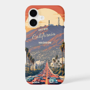 Custom Text Hollywood California iPhone 17 Case