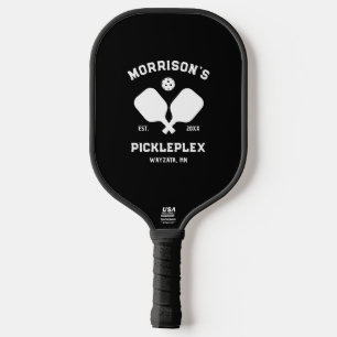 Custom Text Home Court Pickleball Paddle