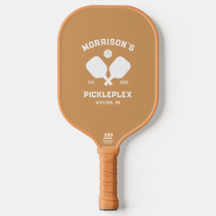 Custom Text Home Court Pickleball Paddle